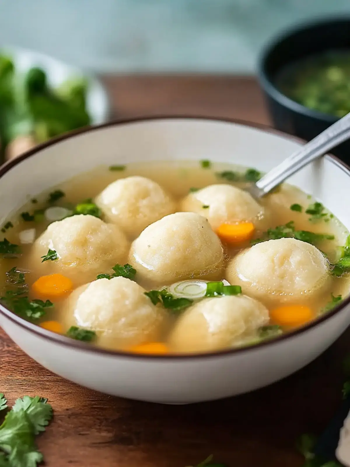 Masa Ball Soup: Hearty Corn Dumplings in Savory Chicken Broth 2 Masa Ball Soup (Corn Dumplings in Chicken Soup)