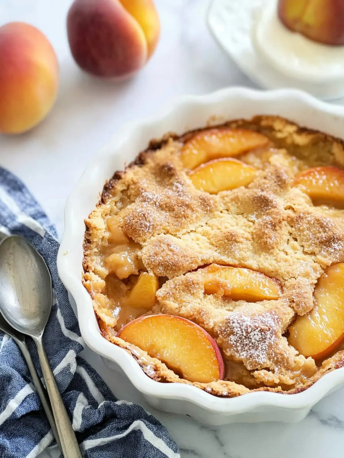 Easy Peach Cobbler That'll Make You Feel Like a Chef 4 Easy Peach Cobbler