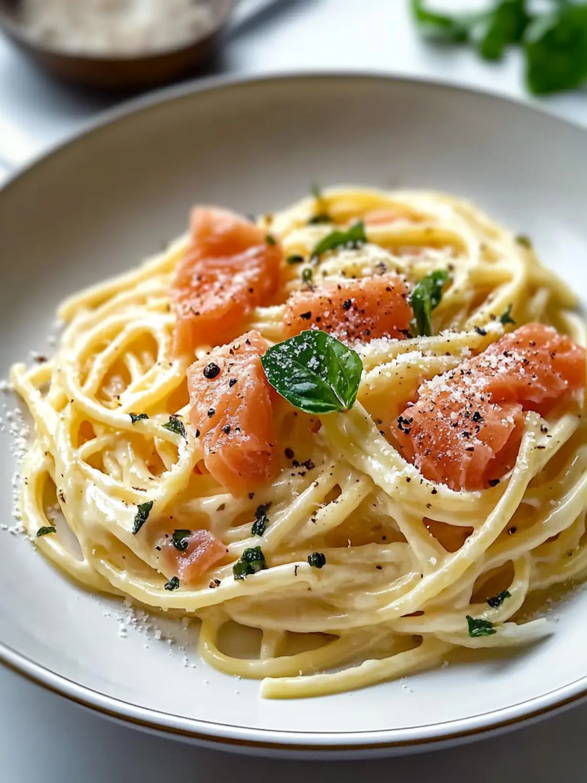 Creamy Smoked Salmon Carbonara for Effortless Elegance 3 Smoked Salmon Carbonara