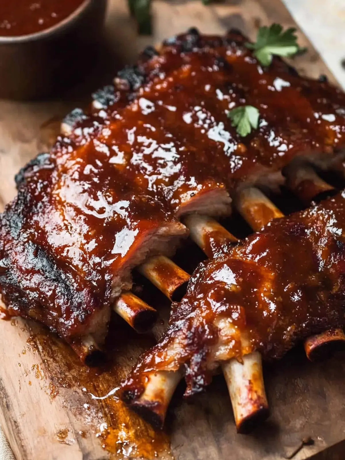 Oven Pork Ribs with Barbecue Sauce That Fall Off the Bone 2 Oven Pork Ribs with Barbecue Sauce