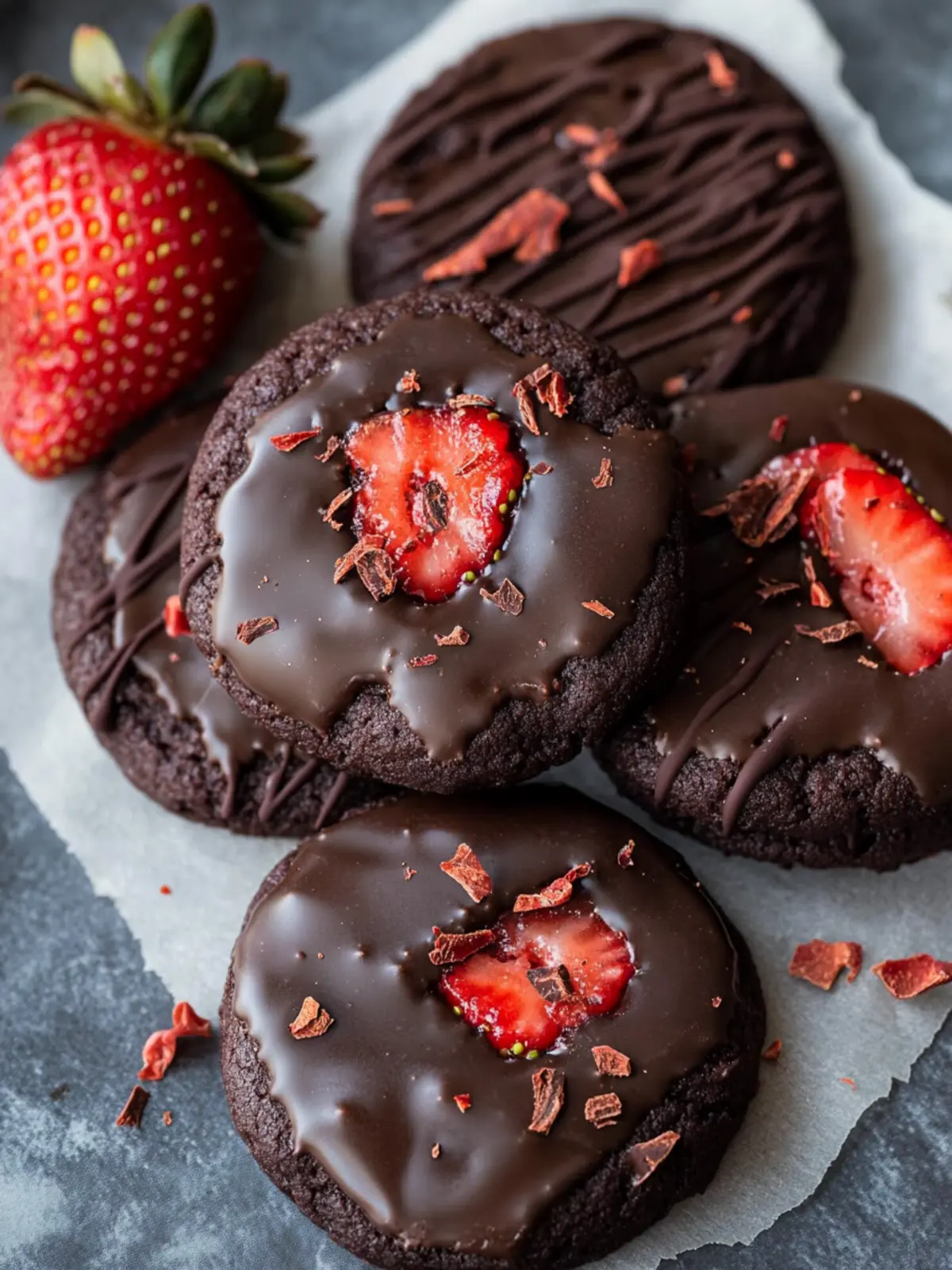 Irresistible Chocolate Covered Strawberry Cookies to Indulge In 4 Chocolate Covered Strawberry Cookies