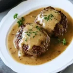 Savory French Onion Salisbury Steak with Gruyère Gravy Magic 9 French Onion Salisbury Steak with Gruyère Gravy