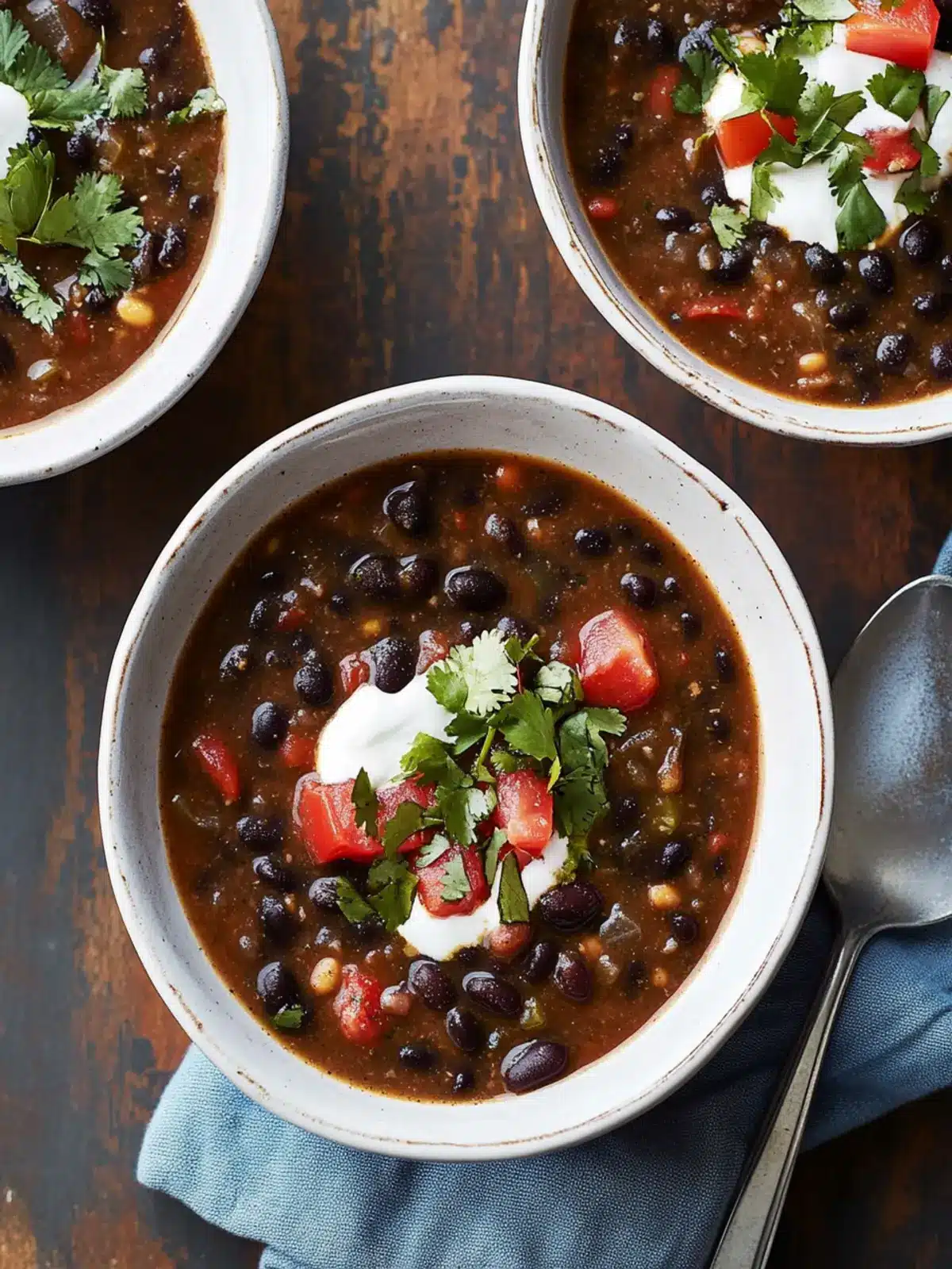 Savory Black Bean-and-Chile Soup for Cozy Nights In 4 Black Bean-and-Chile Soup