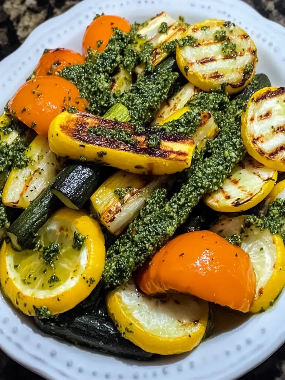 Grilled Vegetables with Collard Green Pesto for Flavor Lovers 5 Grilled Vegetables with Collard Green Pesto