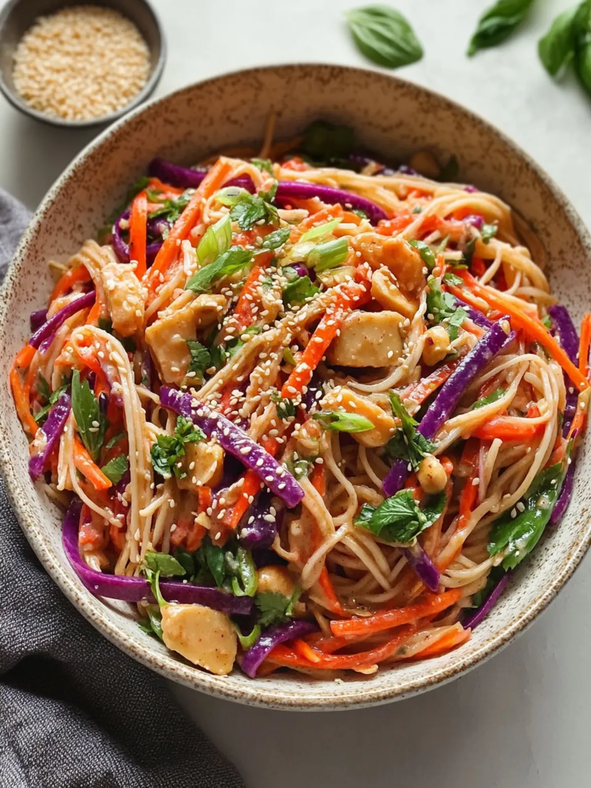Miso Peanut Rainbow Noodle Salad: A Vibrant Vegan Delight 4 Miso Peanut Rainbow Noodle Salad