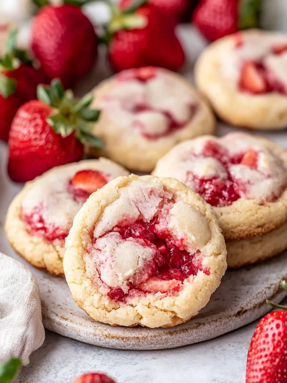 Delicious Strawberry Cheesecake Cookies for Your Sweet Cravings 3 Strawberry Cheesecake Cookies