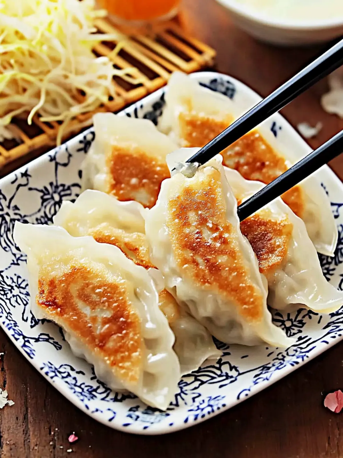 Deliciously Homemade: The Best Gyoza Pork and Cabbage Dumplings 4 The Best Gyoza (Japanese Pork and Cabbage Dumplings)