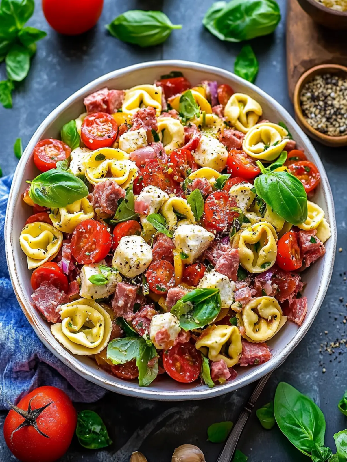 Delicious Antipasto Tortellini Pasta Salad Perfect for Potlucks 3 Antipasto Tortellini Pasta Salad