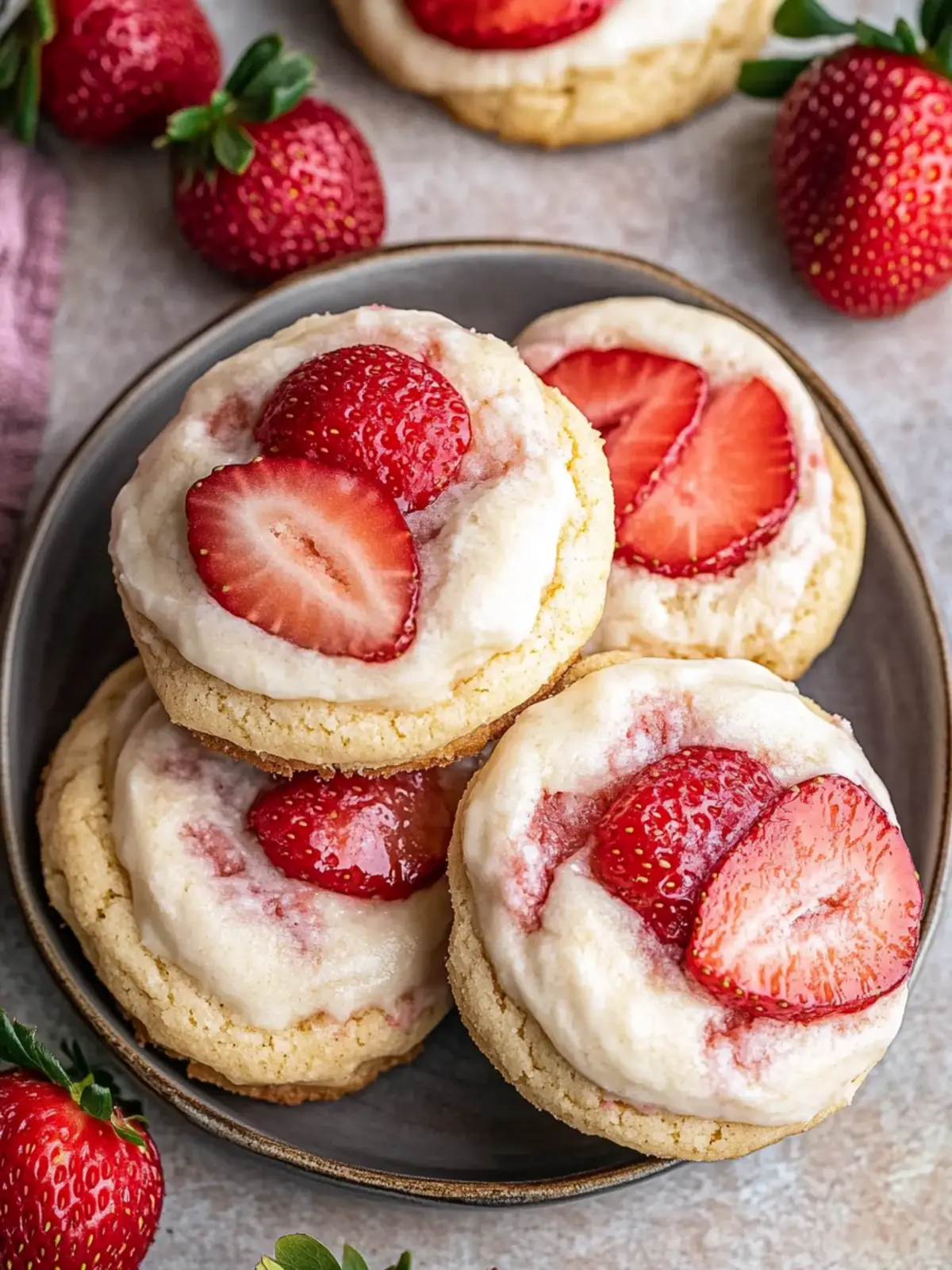 Delicious Strawberry Cheesecake Cookies for Your Sweet Cravings 4 Strawberry Cheesecake Cookies