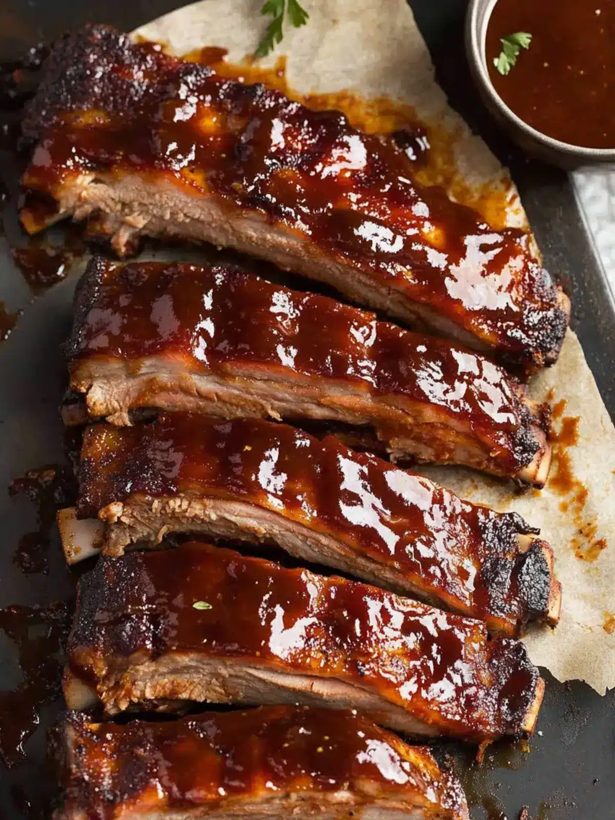 Oven Pork Ribs with Barbecue Sauce That Fall Off the Bone 3 Oven Pork Ribs with Barbecue Sauce