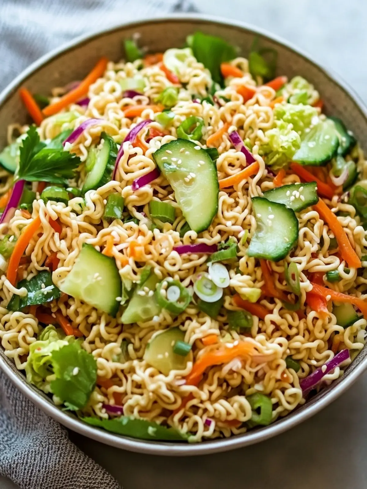 Delicious Easy Ramen Noodle Salad You’ll Crave Again! 2 Easy Ramen Noodle Salad