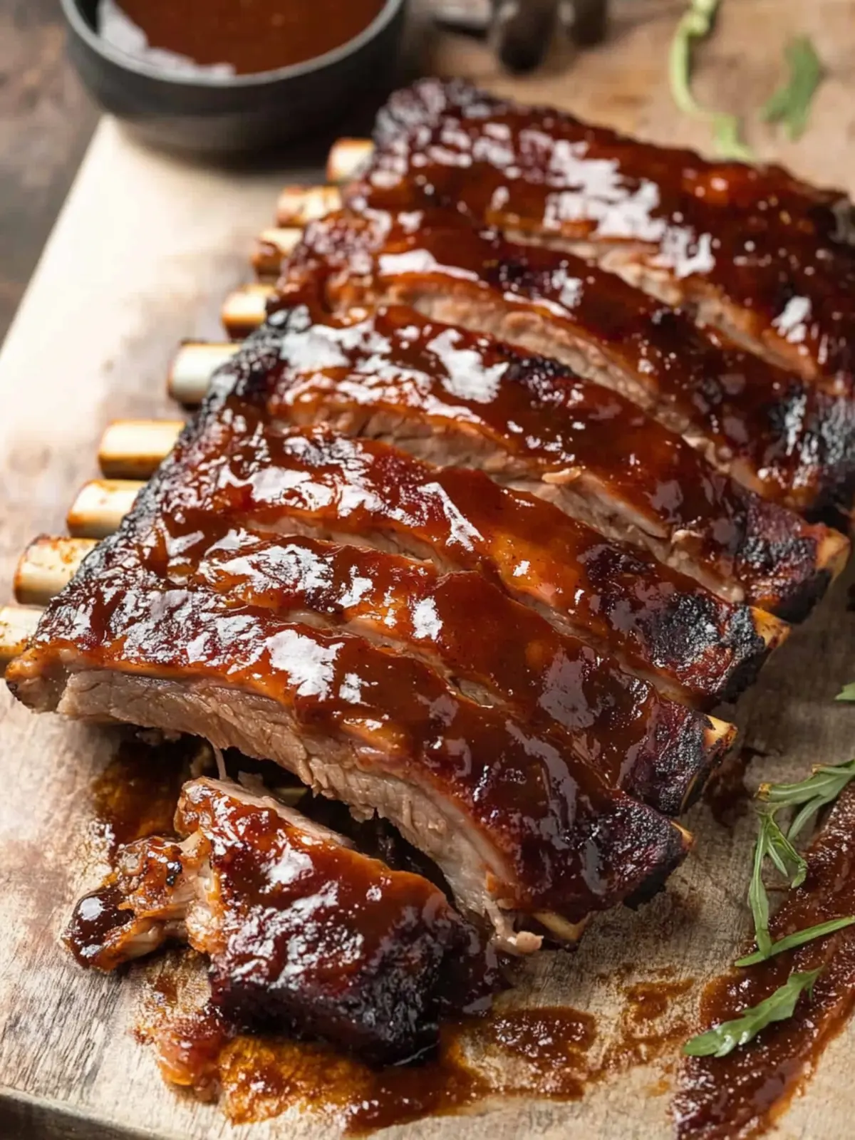 Oven Pork Ribs with Barbecue Sauce That Fall Off the Bone 5 Oven Pork Ribs with Barbecue Sauce