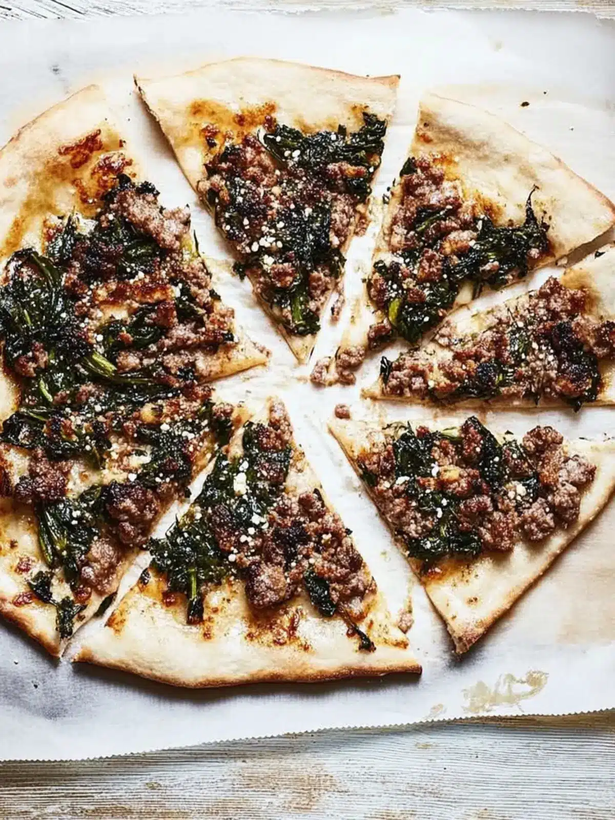 Meat and Collards Pizza: A Hearty Twist on Comfort Food 4 Meat and Collards Pizza