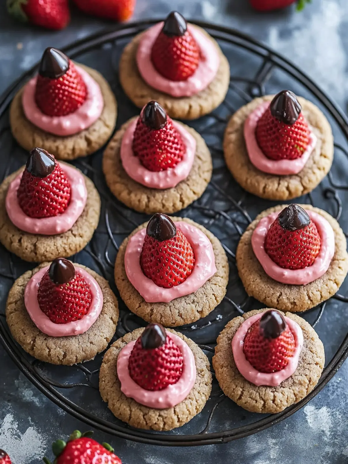 Sweet Strawberry Chocolate Kiss Cookies Recipe You’ll Adore 3 Strawberry CHOCOLATE Kiss Cookies Recipe