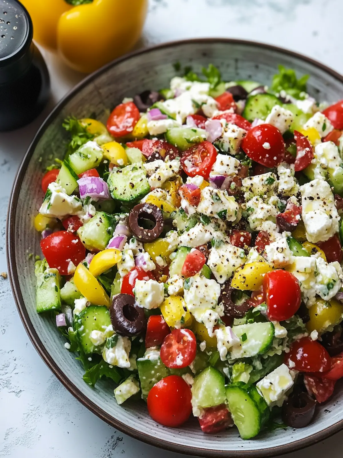 Delicious Greek Salad With Creamy Yogurt Dressing You’ll Love 3 Greek Salad With Creamy Yogurt Dressing