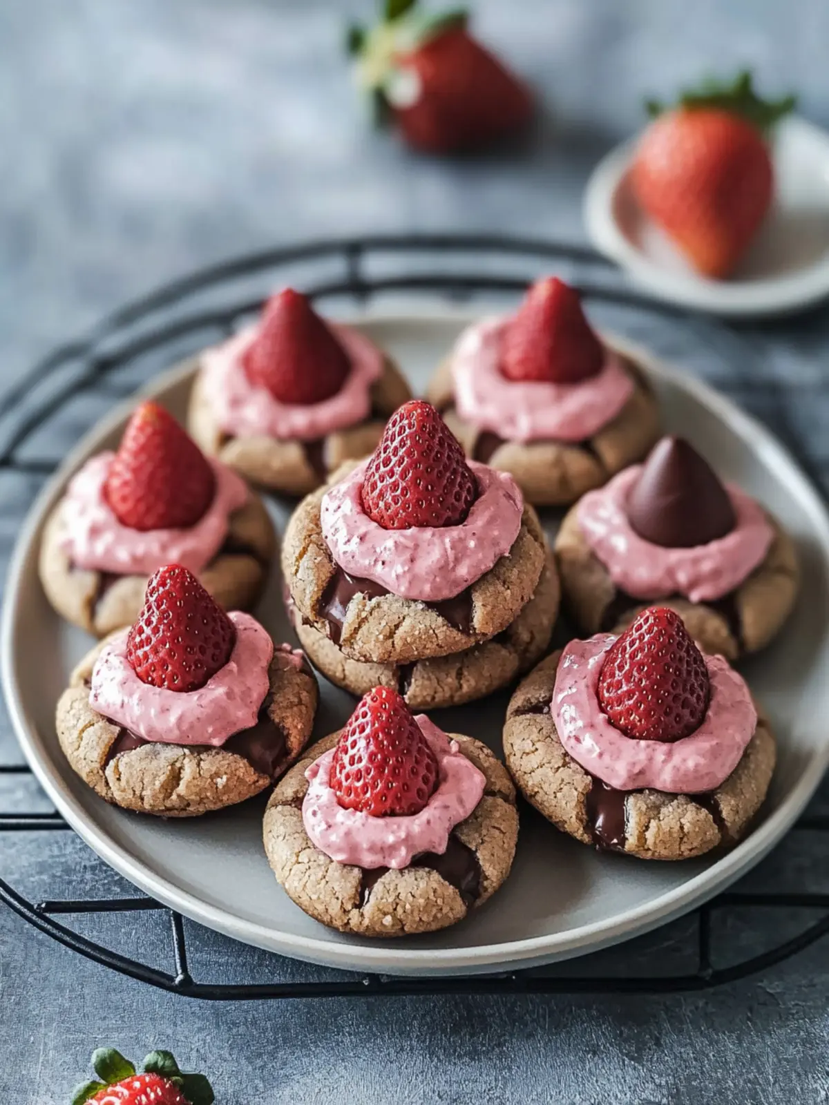 Sweet Strawberry Chocolate Kiss Cookies Recipe You’ll Adore 5 Strawberry CHOCOLATE Kiss Cookies Recipe