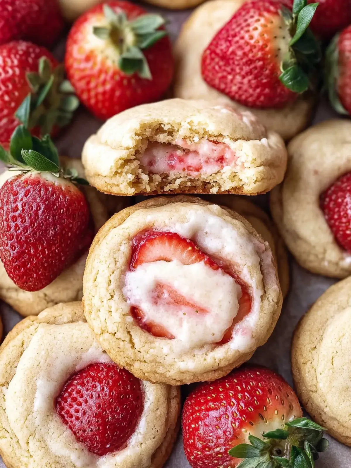 Delicious Strawberry Cheesecake Cookies for Your Sweet Cravings 2 Strawberry Cheesecake Cookies