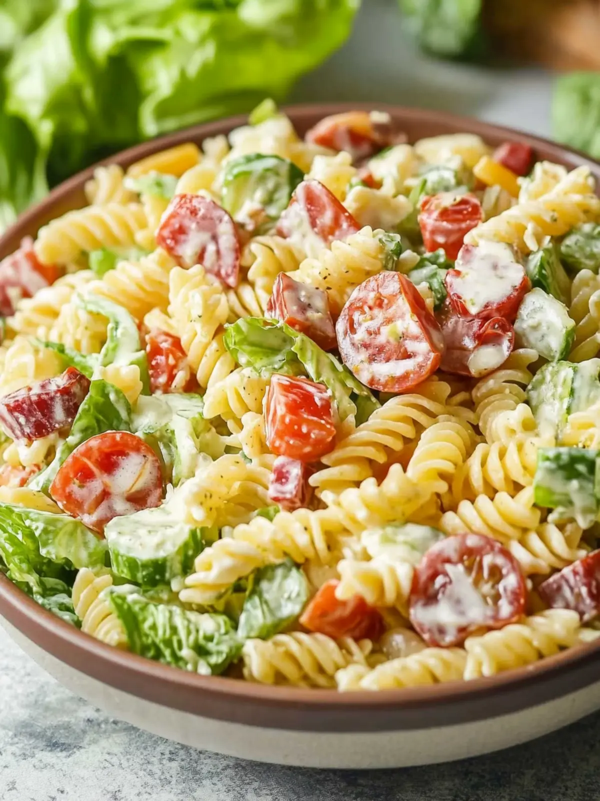 Ultimate BLT Pasta Salad With Ranch Dressing Bliss 5 BLT Pasta Salad With Ranch Dressing