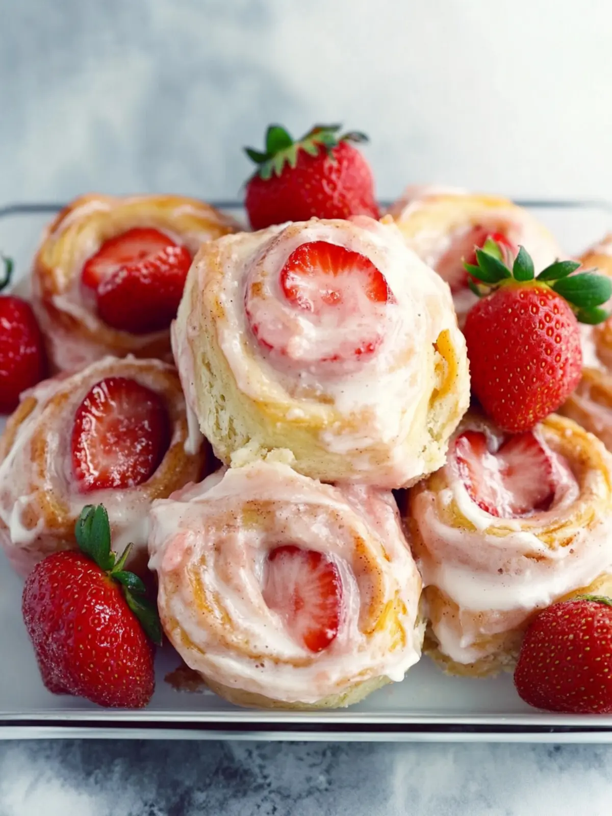 Delicious Strawberry Cinnamon Rolls with Creamy Icing Magic 5 Strawberry Cinnamon Rolls