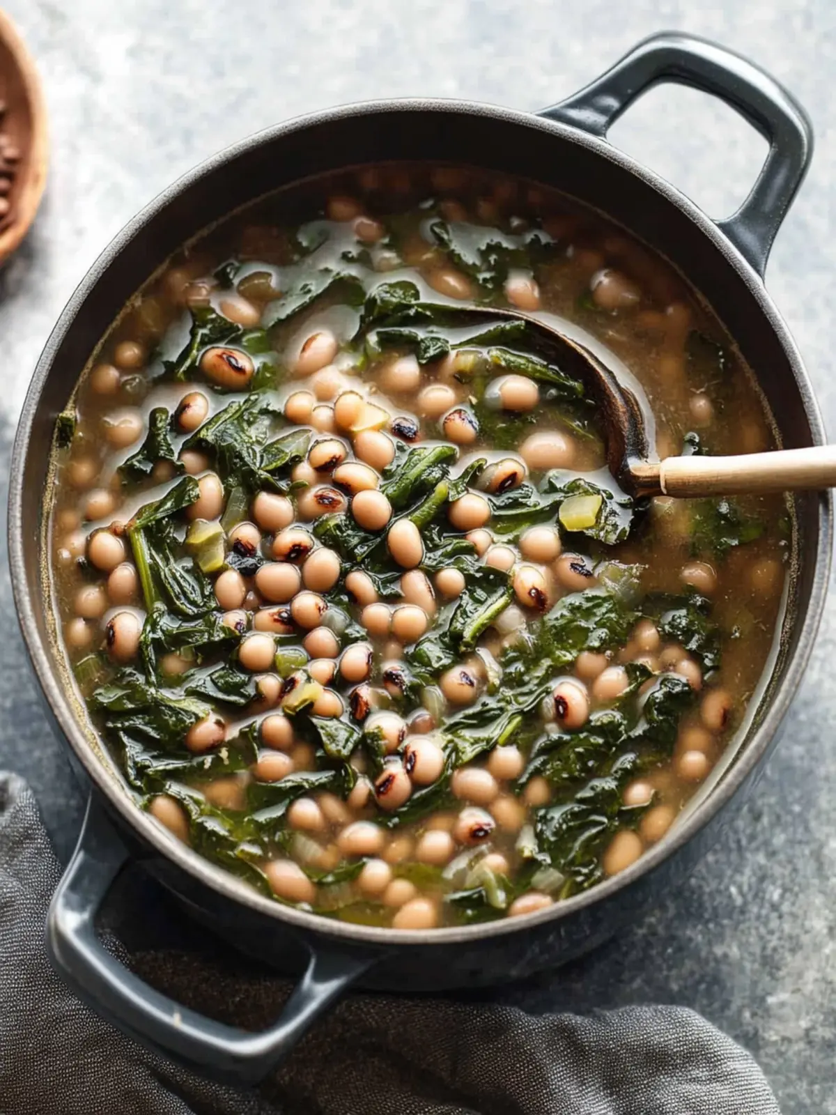 Slow Simmered Black Eyed Peas and Greens: Comfort in a Bowl 5 Slow Simmered Black Eyed Peas and Greens