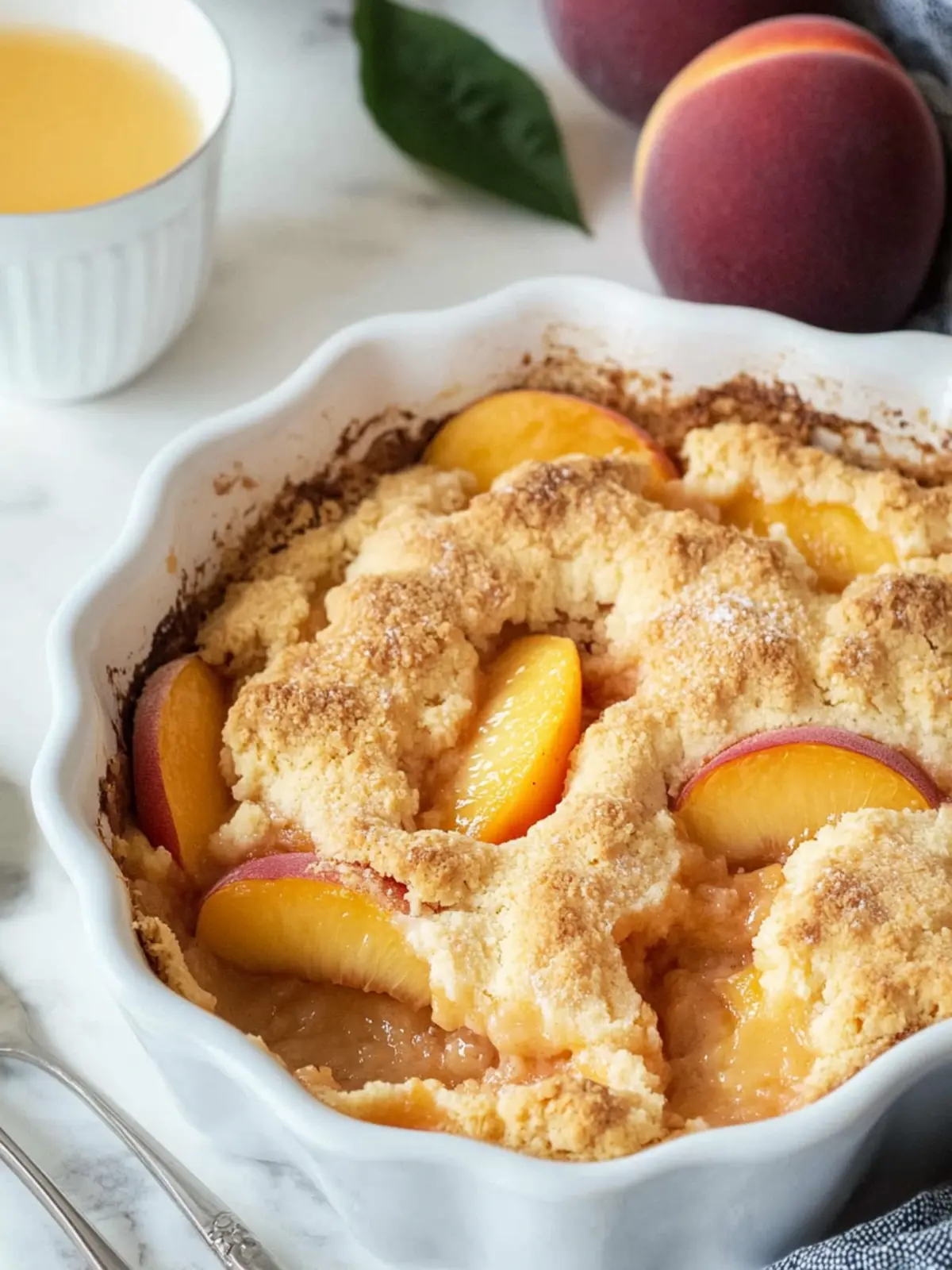 Easy Peach Cobbler That'll Make You Feel Like a Chef 2 Easy Peach Cobbler