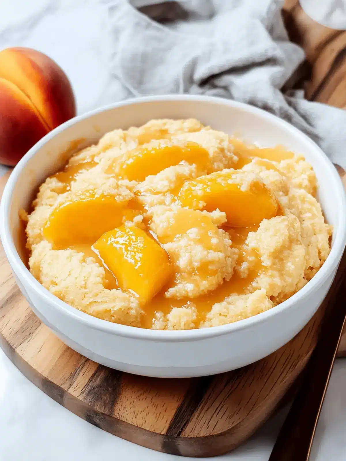 Deliciously Easy Cake Mix Peach Cobbler in Minutes 3 Easy Cake Mix Peach Cobbler