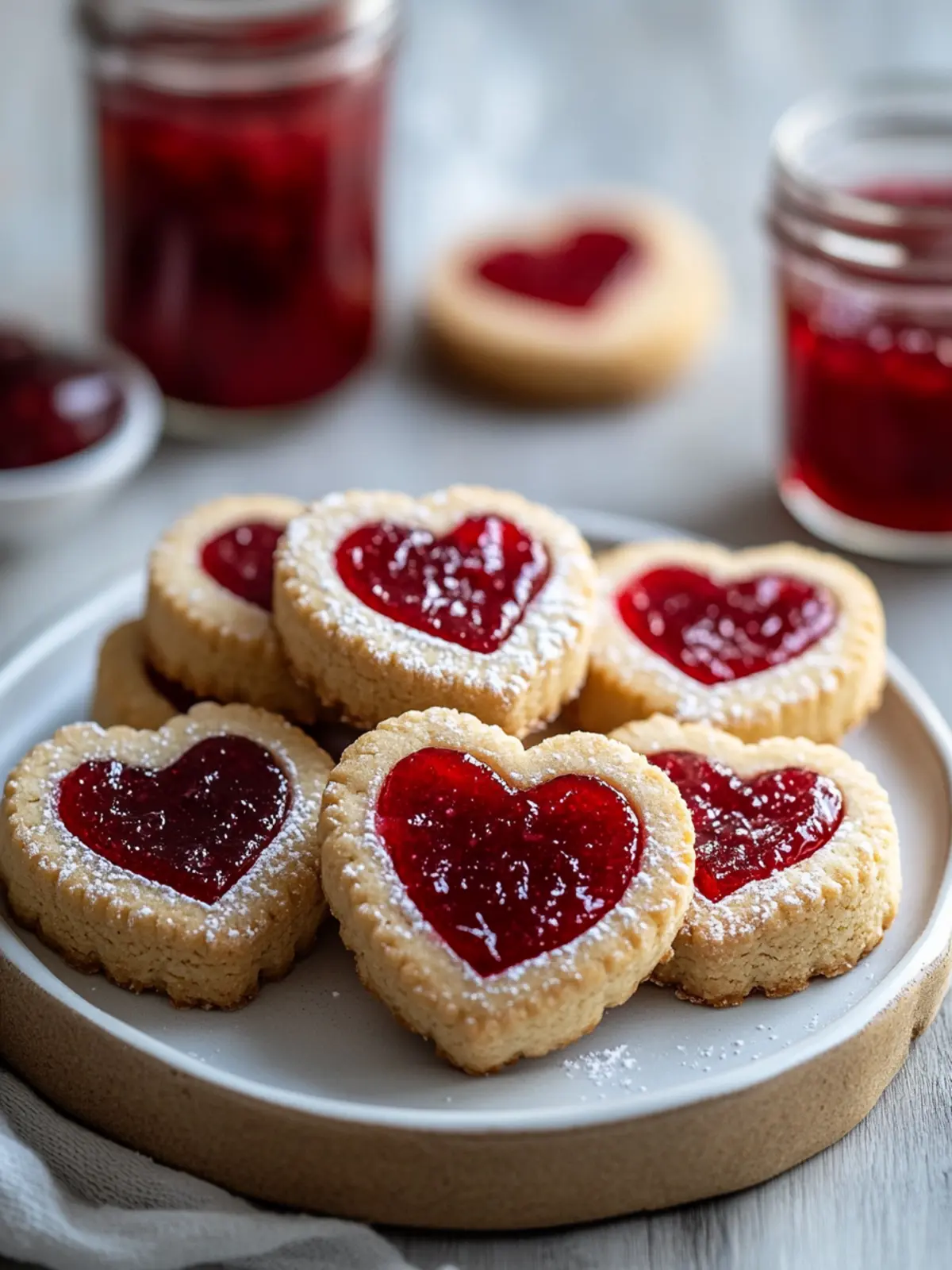 Heart Shaped Jam Cookies for Sweet Celebrations and Love 2 Heart Shaped Jam Cookies