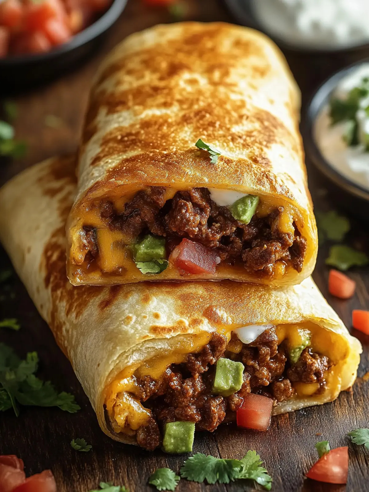 Savory Beef and Cheese Chimichangas – Your New Family Favorite 3 Beef and Cheese Chimichangas