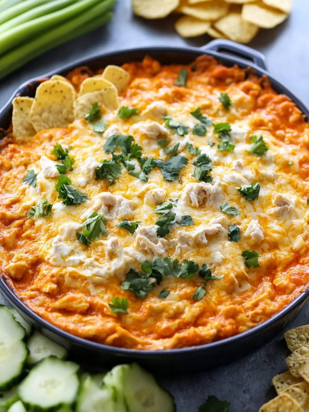 Savory Buffalo Chicken Dip That's Perfect for Any Gathering 3 Buffalo Chicken Dip