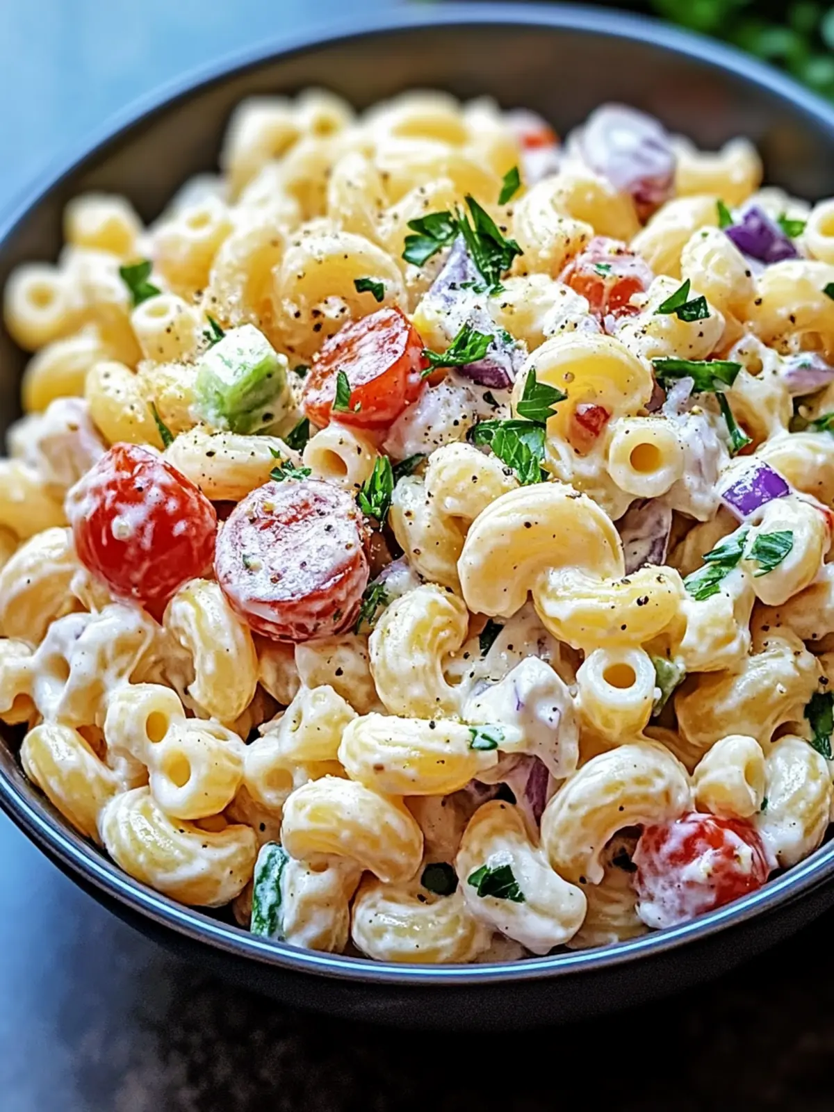Creamy Italian Macaroni Salad Your New Summer Favorite 2 Creamy Italian Macaroni Salad