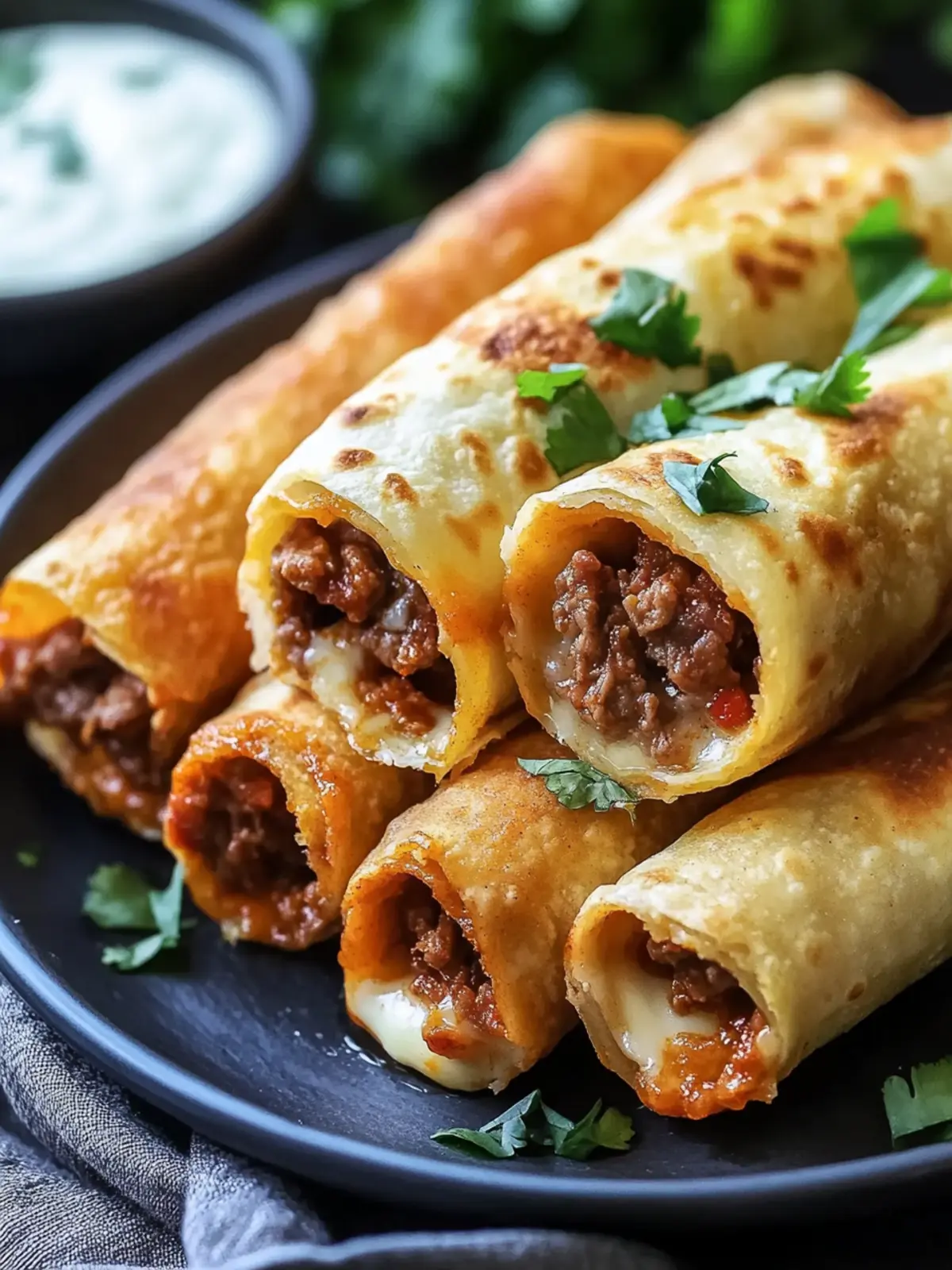 Crispy Cheesy Beef Taquitos: A Crunchy Family Favorite Recipe 4 Crispy Cheesy Beef Taquitos
