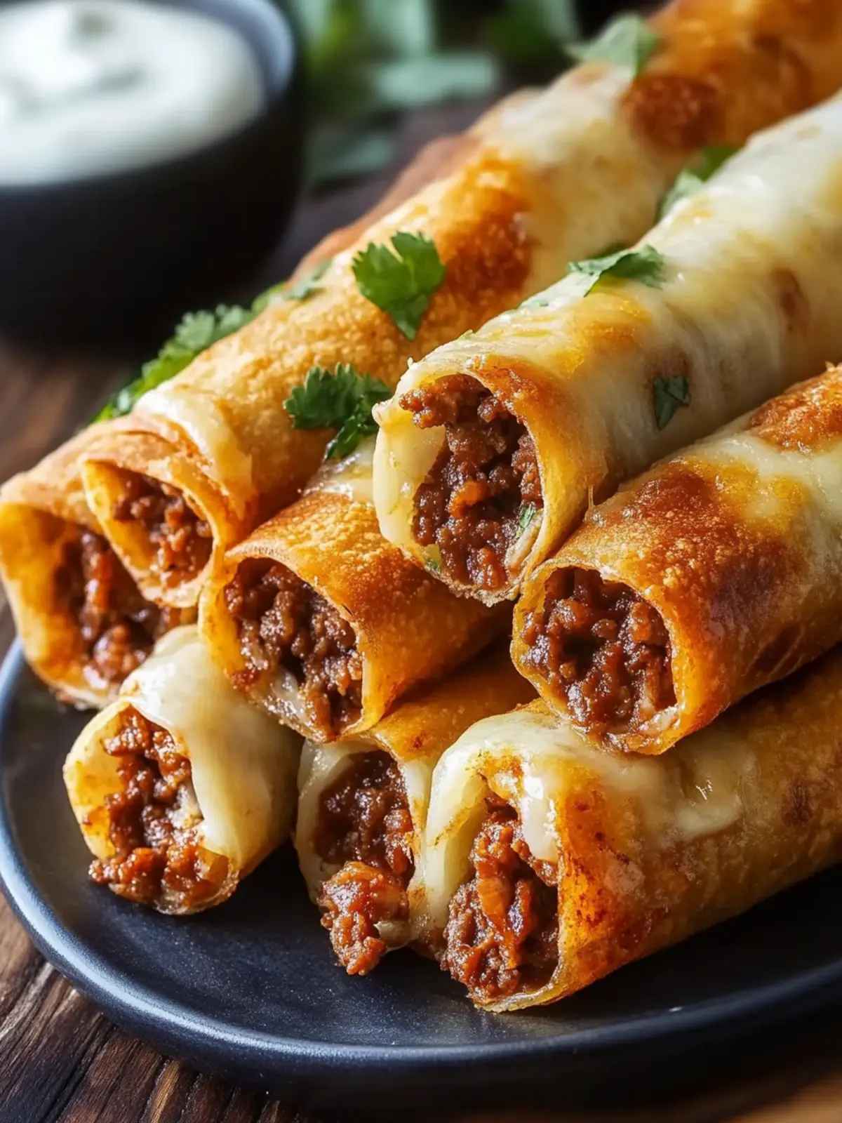 Crispy Cheesy Beef Taquitos: A Crunchy Family Favorite Recipe 5 Crispy Cheesy Beef Taquitos
