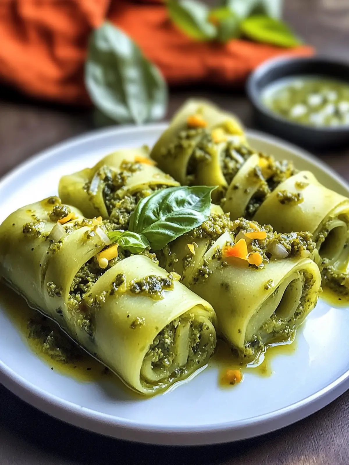 Basil Pesto Khandvi: A Flavorful Twist on Indian Snacks 4 Basil Pesto Khandvi: A Creative Spin on Indian Appetizers