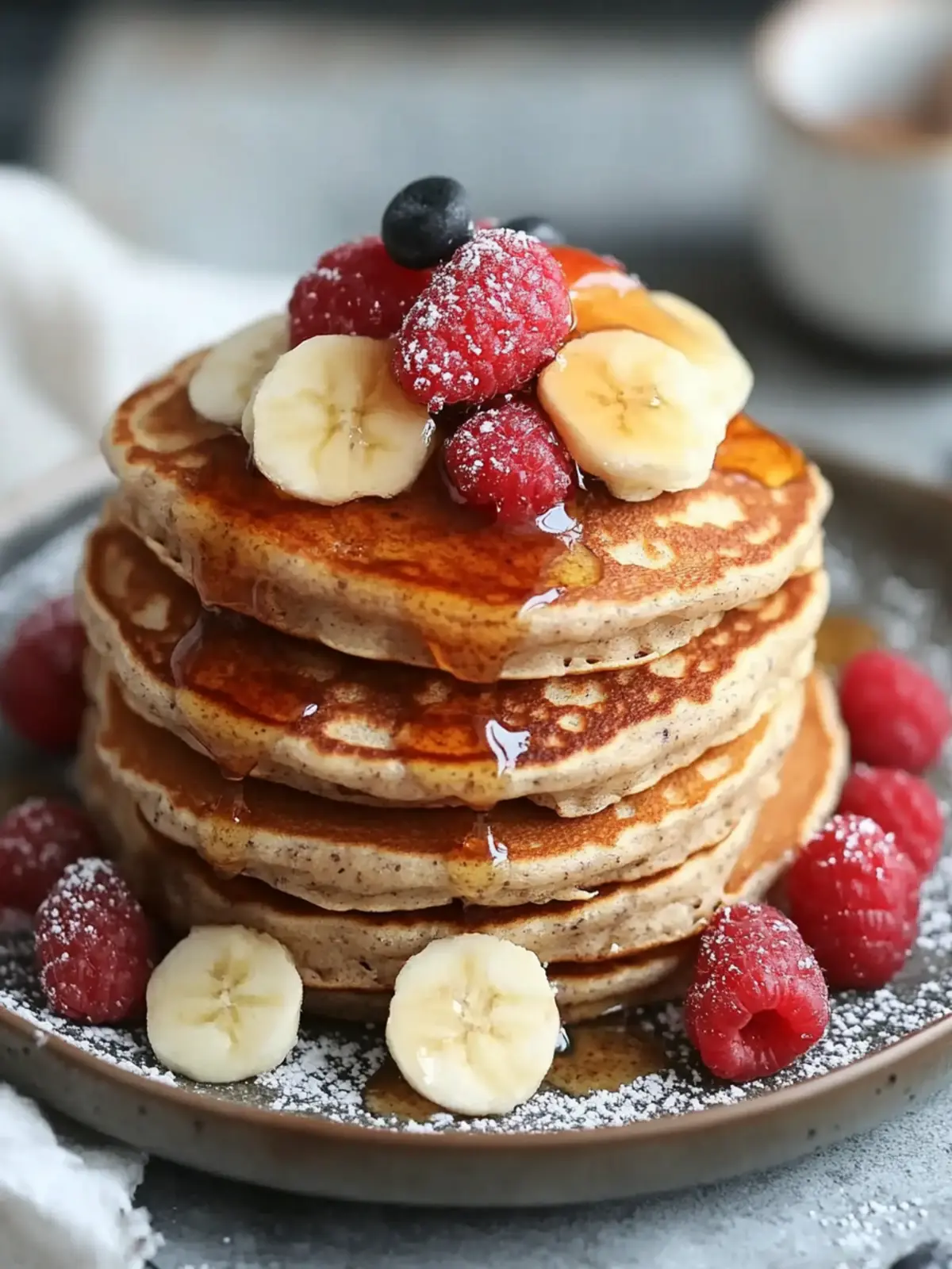 Fluffy Oatmeal Pancakes with Protein Powder for Energized Mornings 4 Oatmeal Pancakes with Protein Powder