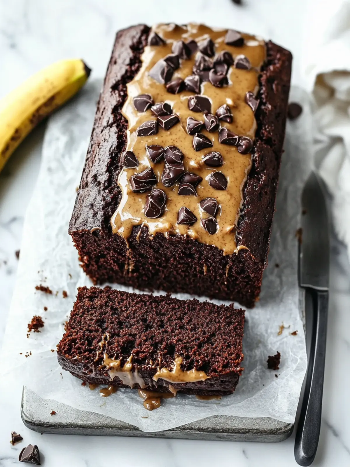 Decadent Chocolate Peanut Butter Banana Bread You’ll Love 3 Chocolate Peanut Butter Banana Bread