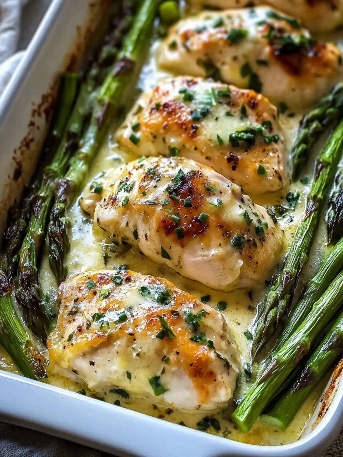 Creamy Baked Chicken and Asparagus for Cozy Family Dinners 4 Creamy Baked Chicken and Asparagus