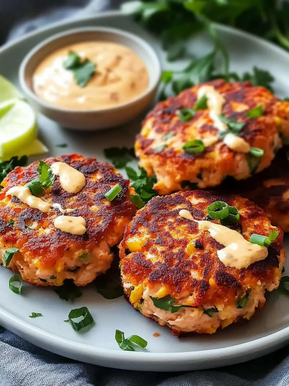 Spicy Salmon Cakes with Sriracha Aioli – Quick & Delicious Weeknight Delight 4 Spicy Salmon Cakes with Sriracha Aioli