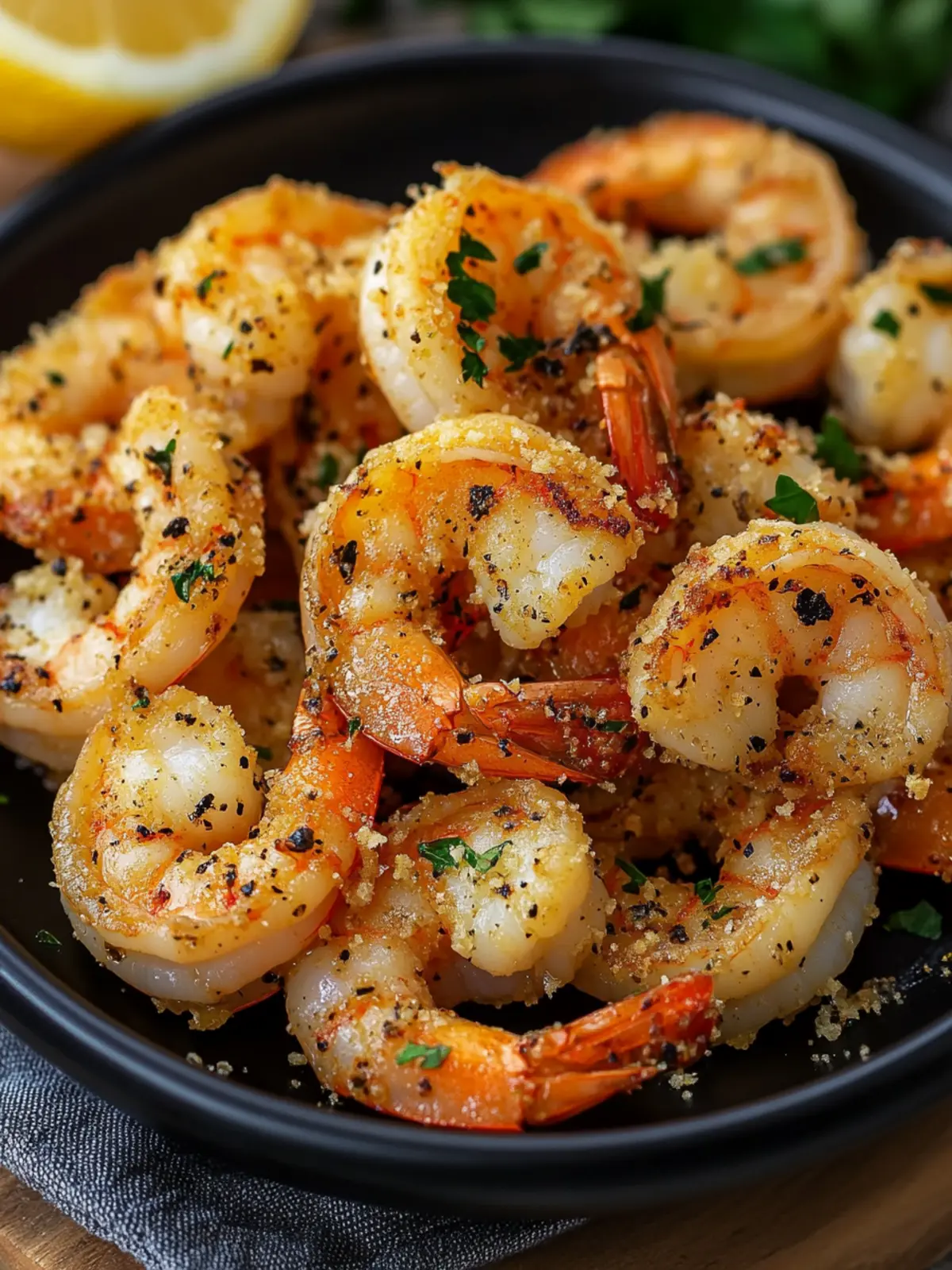 Crispy Air Fryer Shrimp with Garlic and Parmesan Bliss 2 Crispy Air Fryer Shrimp with Garlic and Parmesan