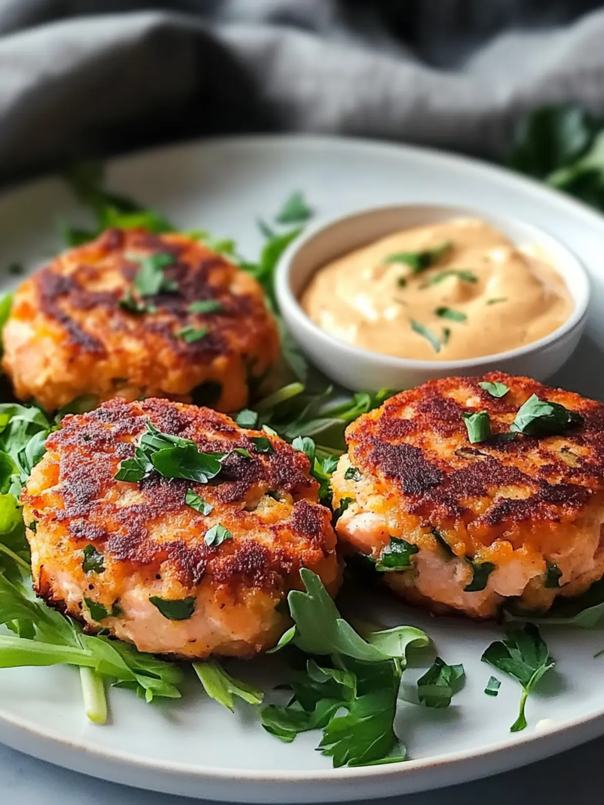Spicy Salmon Cakes with Sriracha Aioli – Quick & Delicious Weeknight Delight 2 Spicy Salmon Cakes with Sriracha Aioli