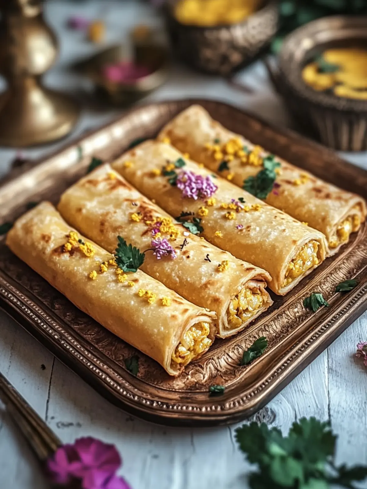 Delicious Baked Puran Poli Rolls: Quick Treats for Every Occasion 2 Baked Puran Poli Rolls