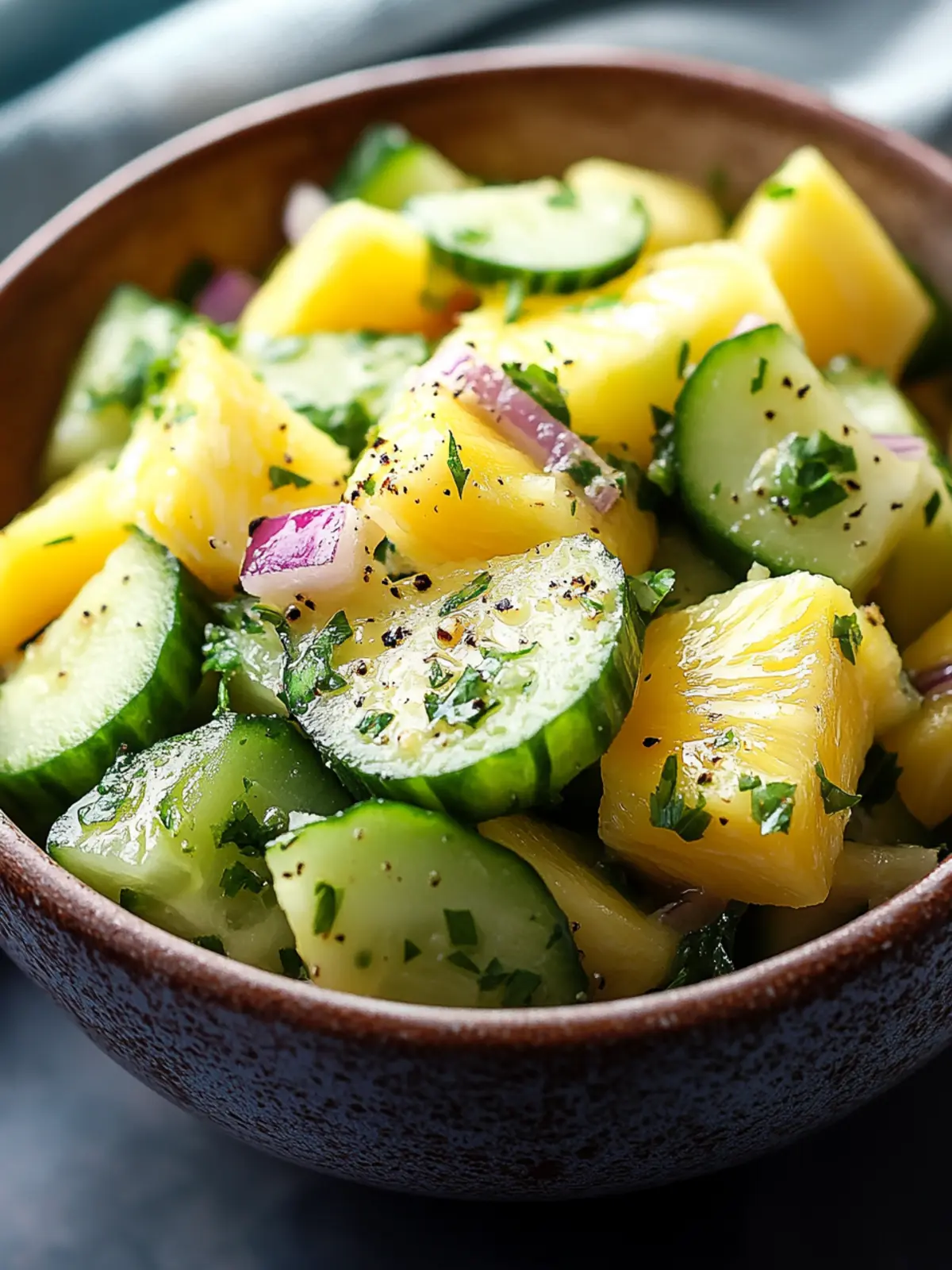 Pineapple Cucumber Salad: Your Tropical Escape in a Bowl 2 Pineapple Cucumber Salad