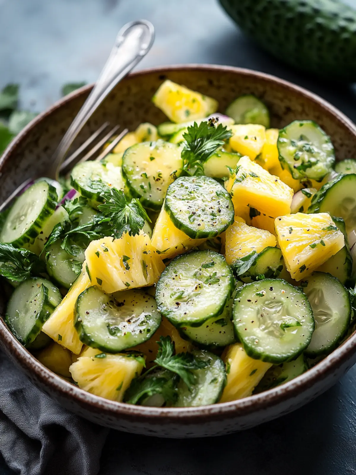 Pineapple Cucumber Salad: Your Tropical Escape in a Bowl 3 Pineapple Cucumber Salad