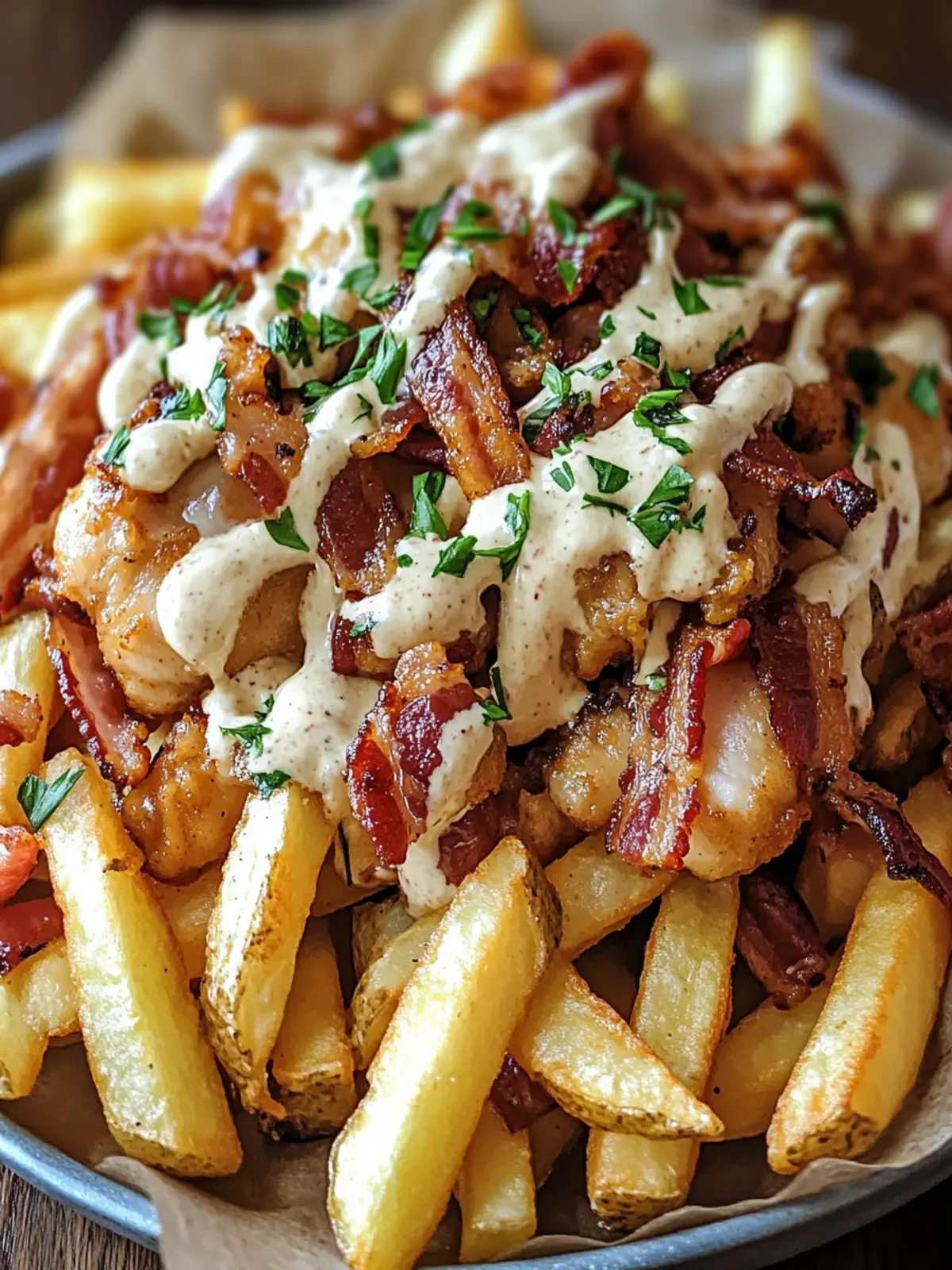 Dirty Chicken and Bacon Loaded Fries: Your Ultimate Comfort Fix 2 Dirty Chicken and Bacon Loaded Fries