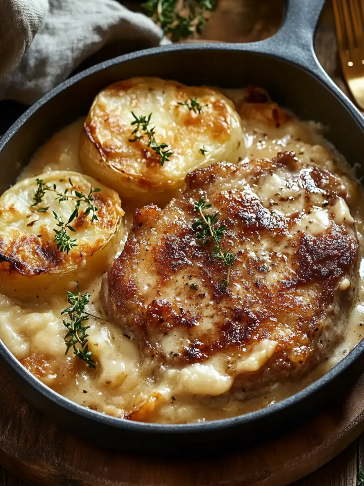 Savor Pork Chop Supreme with Creamy Mushroom Delight 5 Pork Chop Supreme