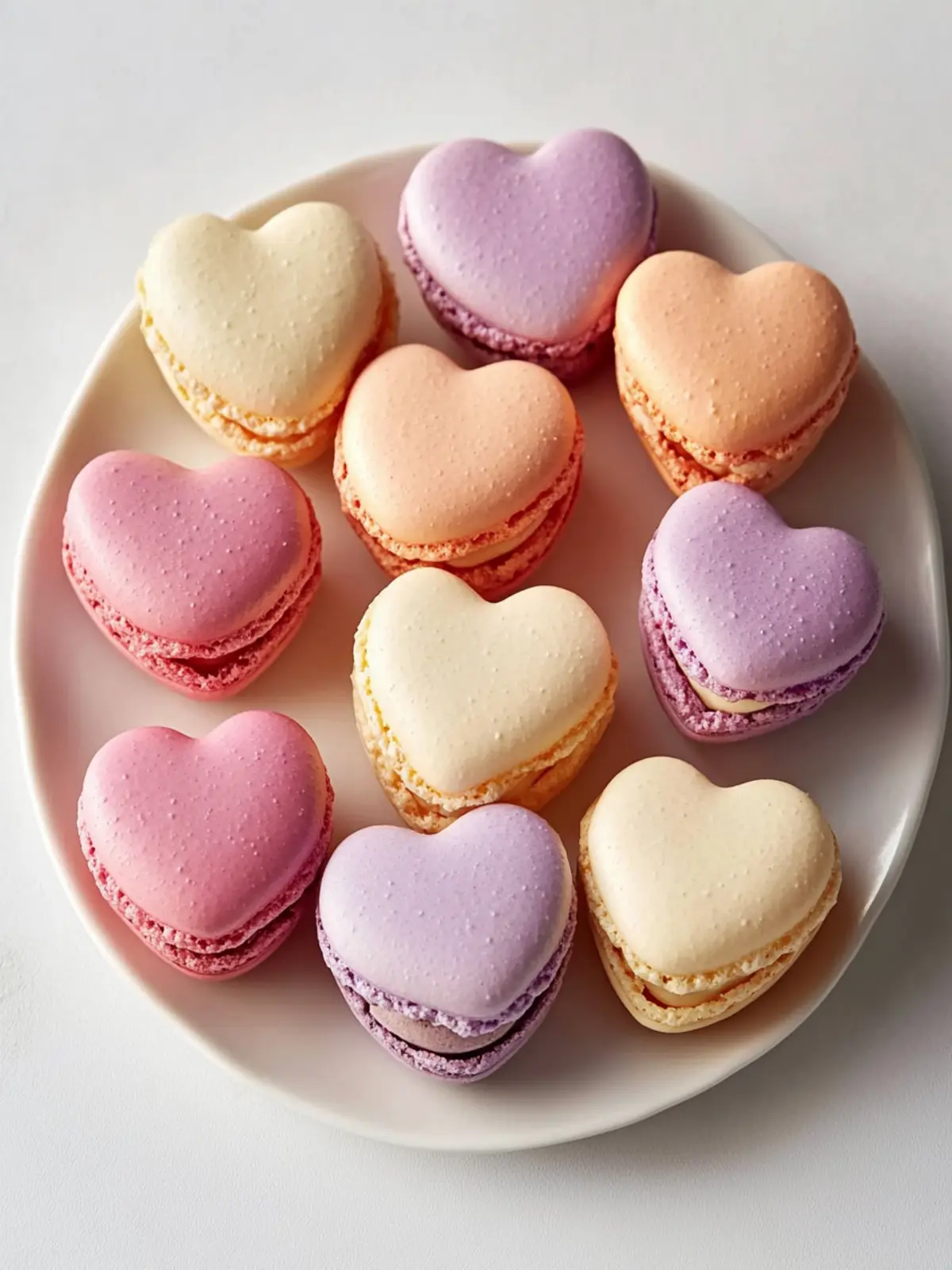 Heart-Shaped Macarons: Love in Every Sweet Bite 4 Heart-Shaped Macarons