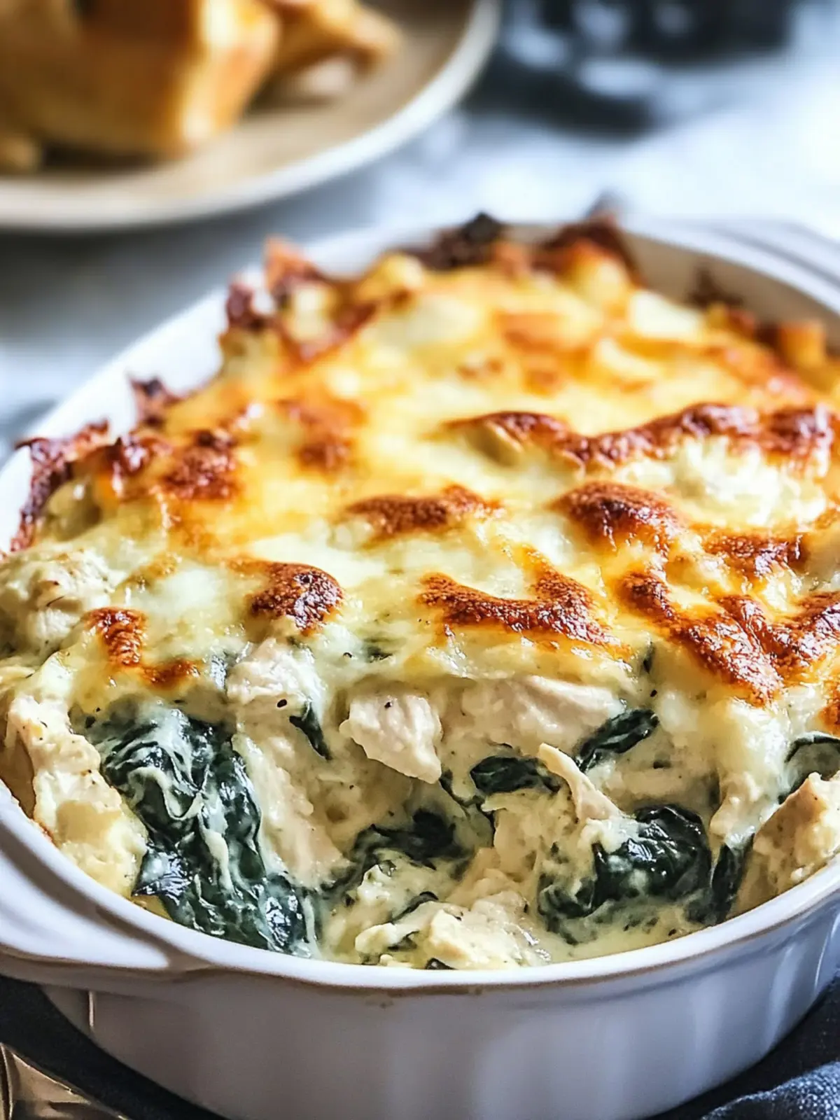 Irresistible Chicken and Spinach Casserole with Cream Cheese 4 Chicken and Spinach Casserole with Cream Cheese