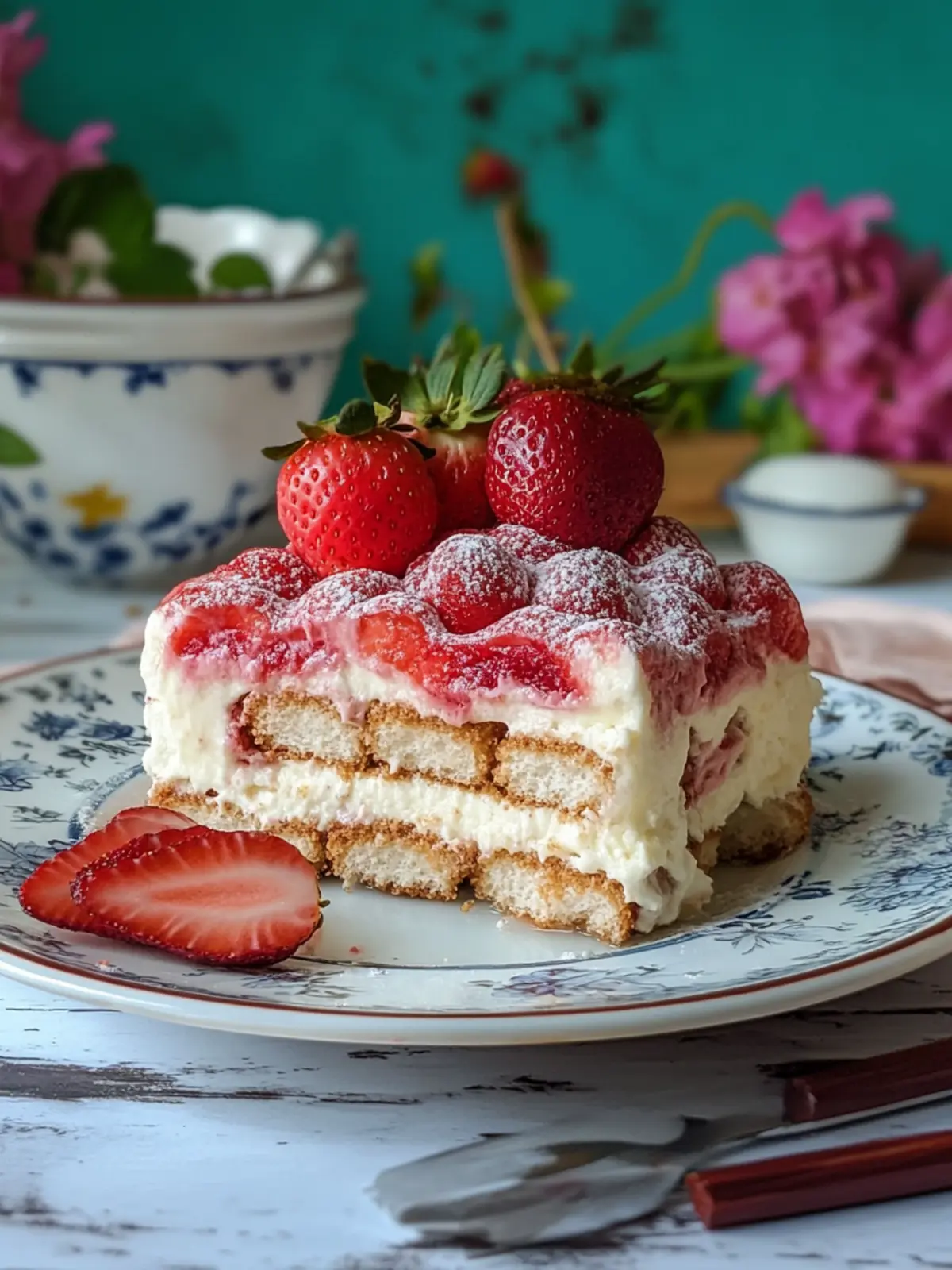 Delicious Strawberry Tiramisu: A No-Raw Egg Summer Treat 3 Delicious Strawberry Tiramisu