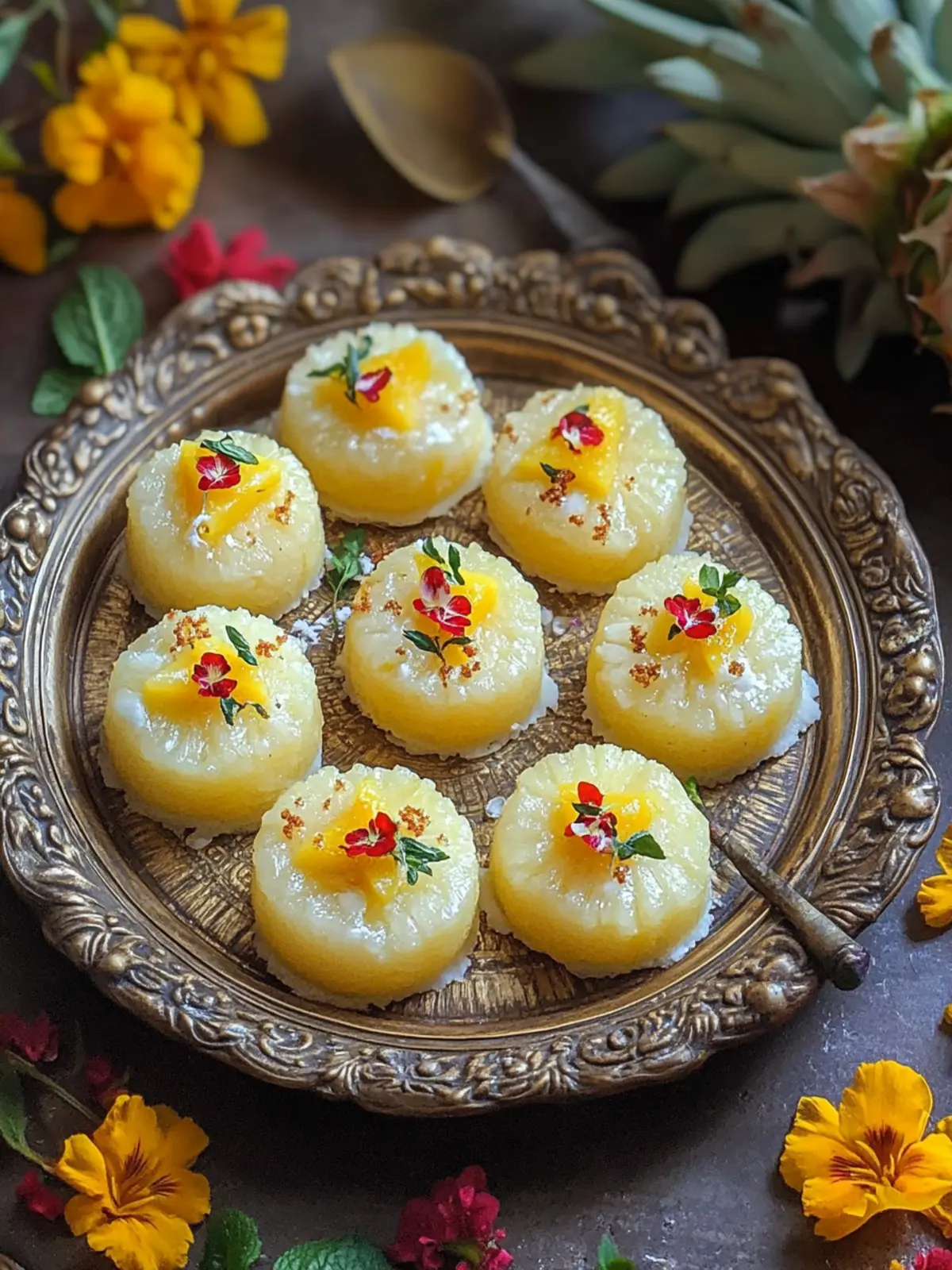 Pineapple Sandesh: Irresistible Bengali Sweet to Savor! 3 Pineapple Sandesh