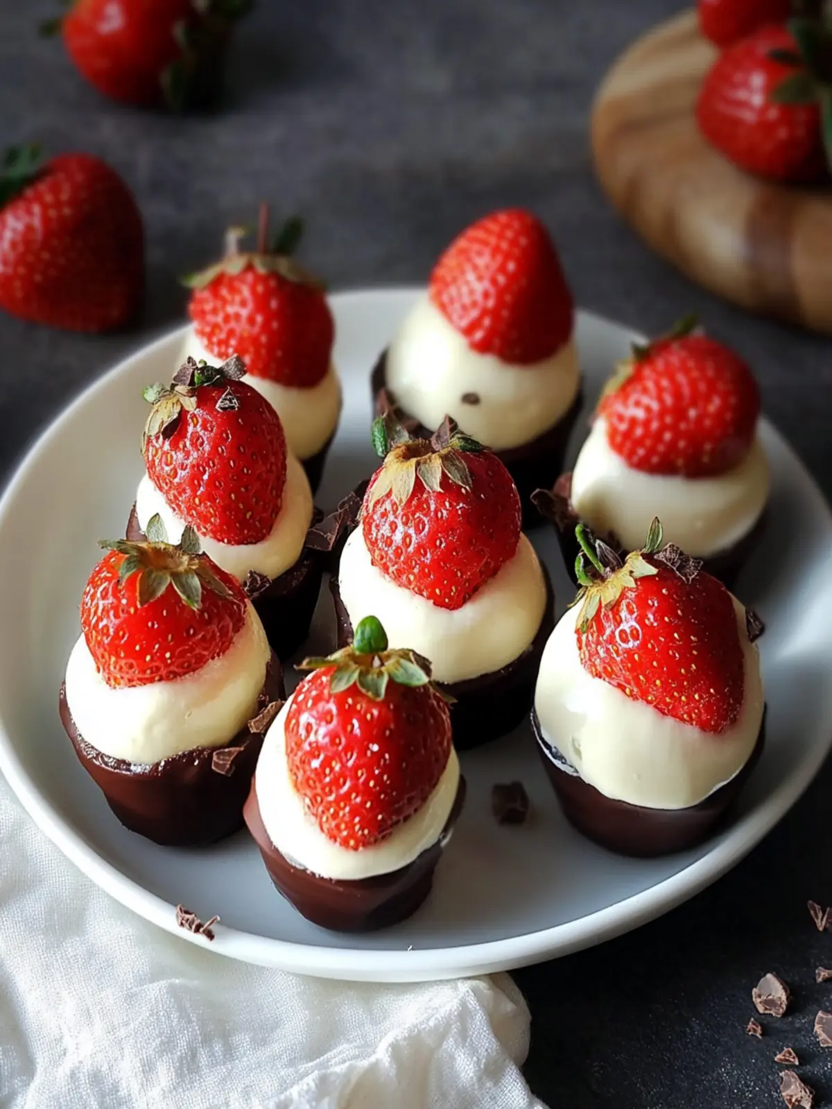 Chocolate Covered Cheesecake Strawberries for Sweet Moments 5 Chocolate Covered Cheesecake Strawberries