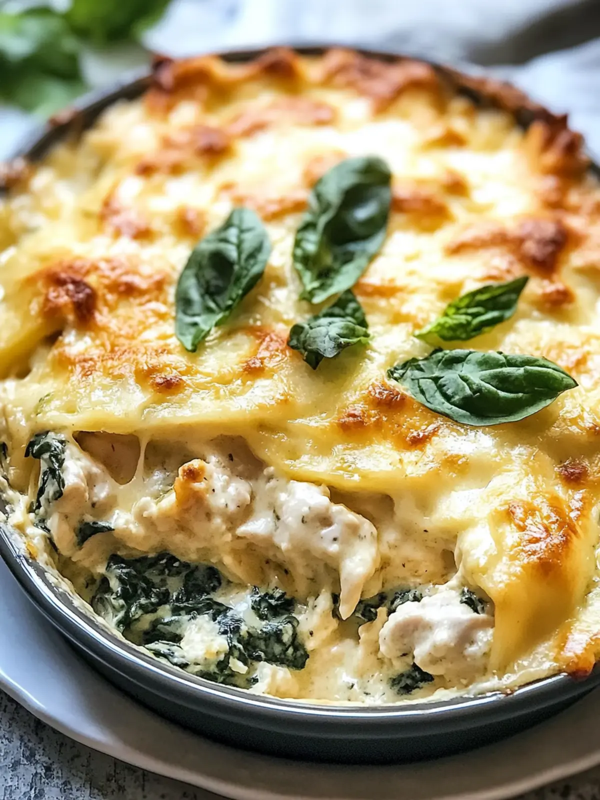 Irresistible Chicken and Spinach Casserole with Cream Cheese 2 Chicken and Spinach Casserole with Cream Cheese